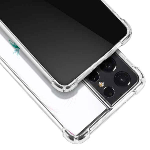 Violet Harmony (Hummingbird) Galaxy S21 Ultra 5G Clear Case
